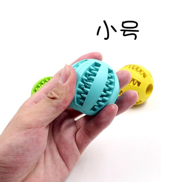 image-Watermelon Dog Chew Toy Rubber Teeth Cleaning Ball