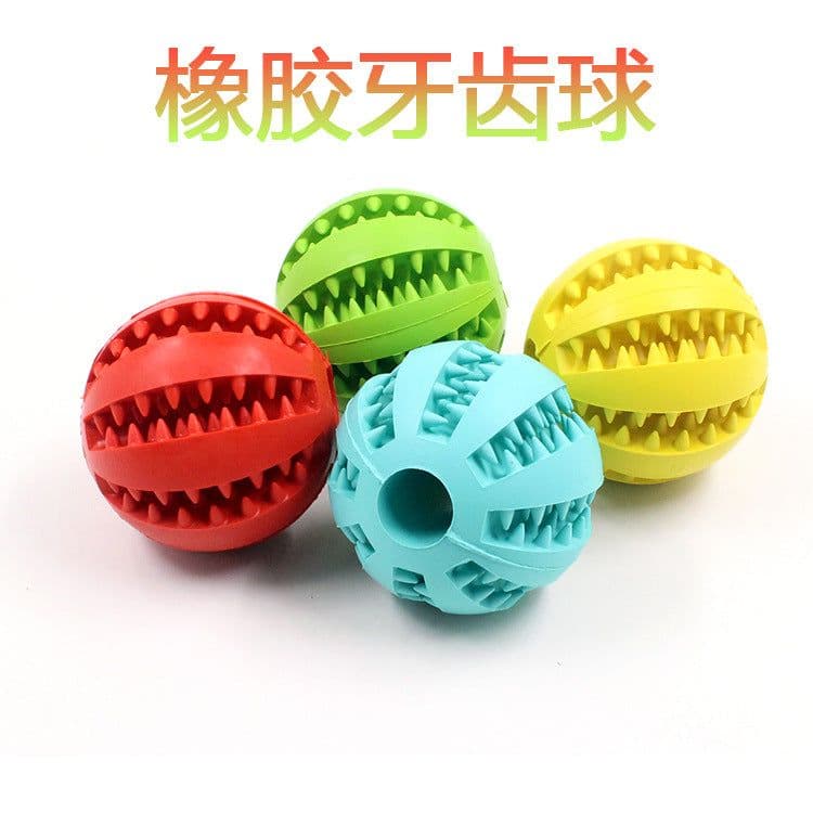 image-Watermelon Dog Chew Toy Rubber Teeth Cleaning Ball