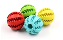 image-Watermelon Dog Chew Toy Rubber Teeth Cleaning Ball