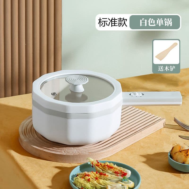 image-Electric Hot Pot 700W Multi-Function Cooker with Steamer 1-2 Person