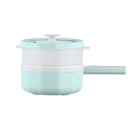 image-Electric Hot Pot 700W Multi-Function Cooker with Steamer 1-2 Person