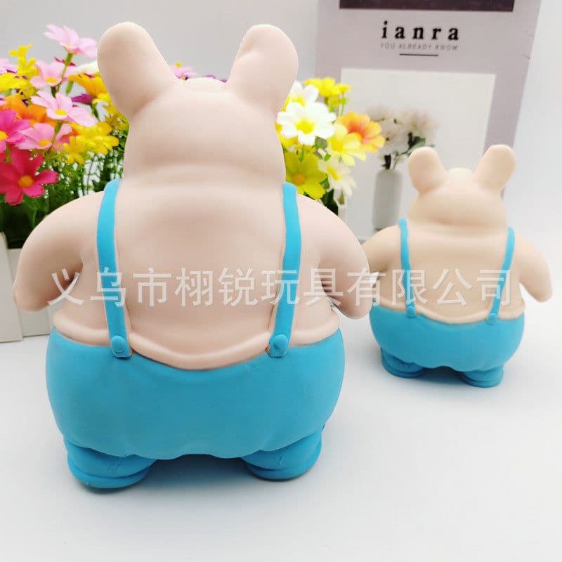 image-TPR Bulldog Stress Relief Toy Lightning Dog Squeeze Decompression