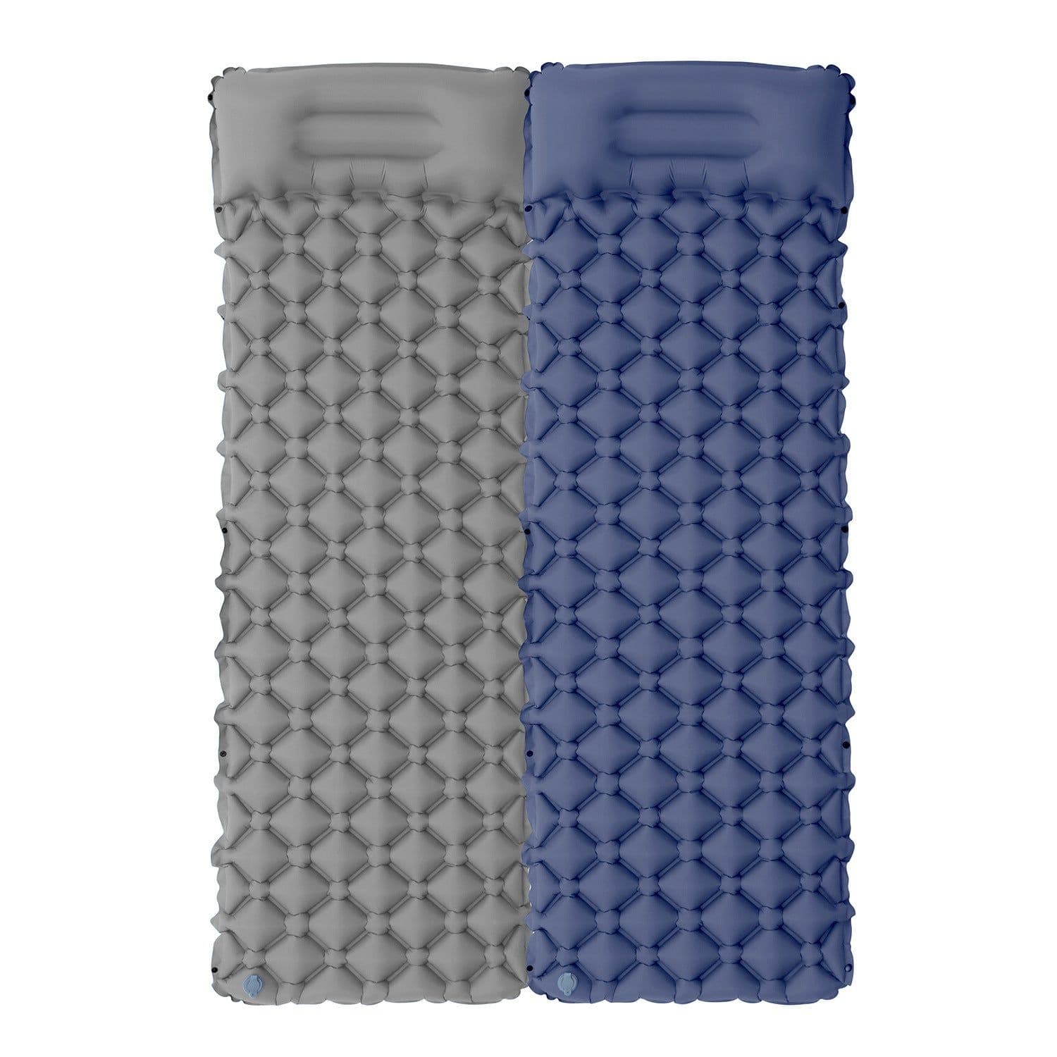 image-Outdoor Inflatable Camping Sleeping Pad with TPU Diamond Pattern