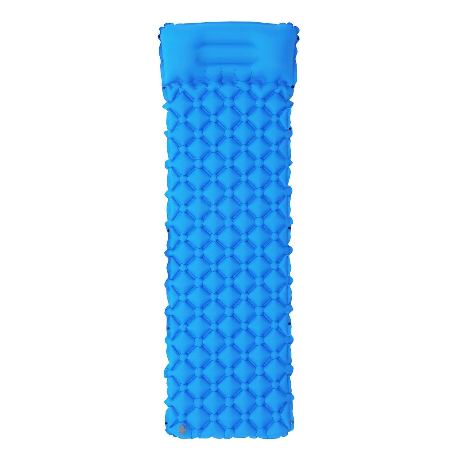 image-Outdoor Inflatable Camping Sleeping Pad with TPU Diamond Pattern