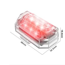 image-M3 LED Strobe Warning Light for Car Motorcycle Bicycle Drone