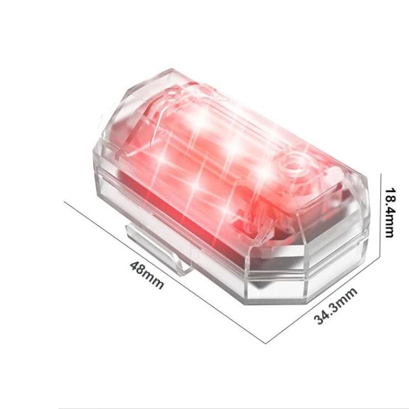 image-M3 LED Strobe Warning Light for Car Motorcycle Bicycle Drone