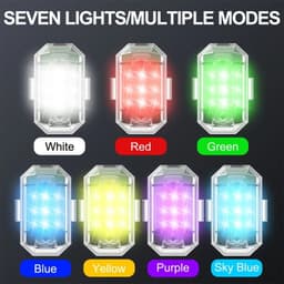 image-M3 LED Strobe Warning Light for Car Motorcycle Bicycle Drone