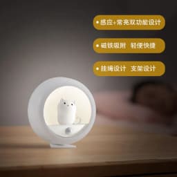 image-Creative Cat Night Light USB Motion Sensor Wall Mounted Cabinet Light