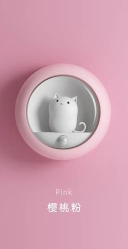 image-Creative Cat Night Light USB Motion Sensor Wall Mounted Cabinet Light