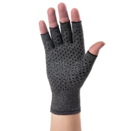 image-Outdoor Cycling Half-Finger Fitness Gloves Non-Slip Silicone Gray