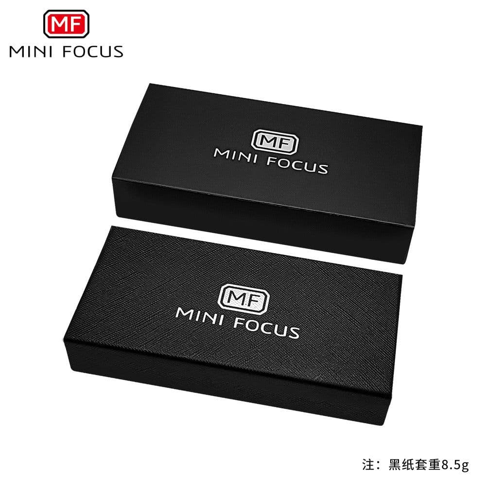 image-MINI FOCUS Watch Packaging Box - Rectangular Black with Handbag