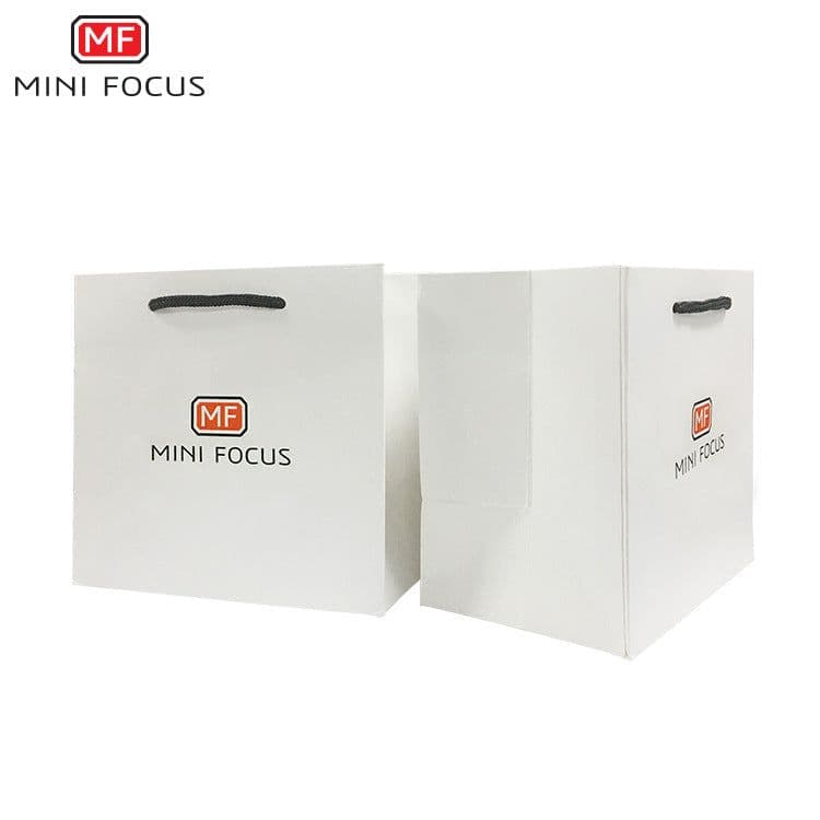 image-MINI FOCUS Watch Packaging Box - Rectangular Black with Handbag