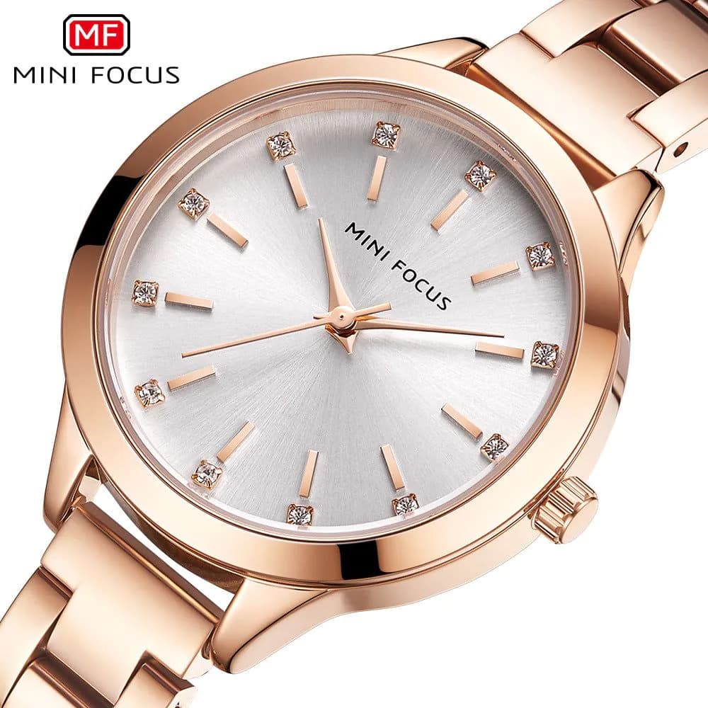 image-MINI FOCUS MF0367L Women's Waterproof Stainless Steel Watch
