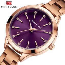 image-MINI FOCUS MF0367L Women's Waterproof Stainless Steel Watch