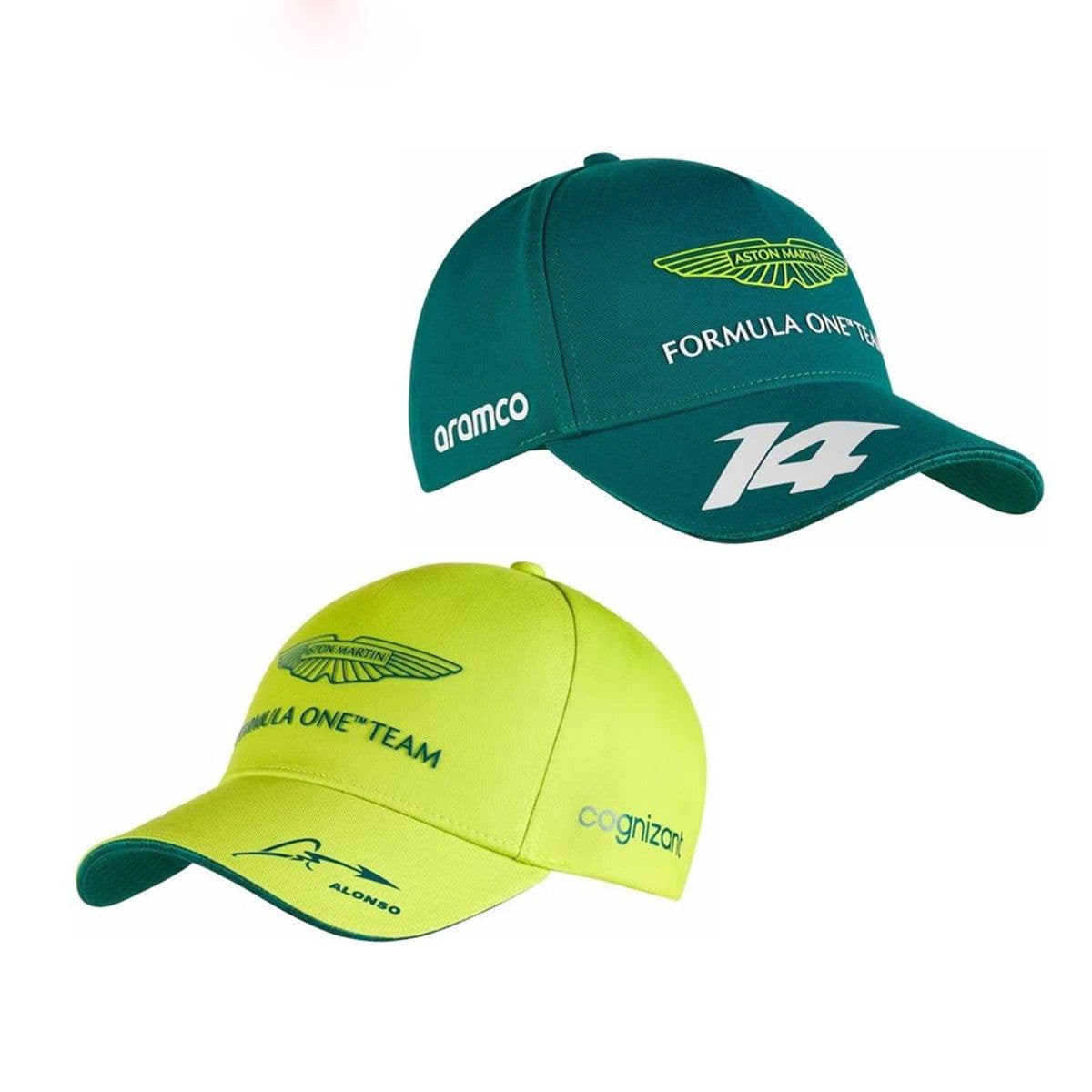 image-Aston Martin F1 Racing Baseball Cap Curved Brim Adjustable