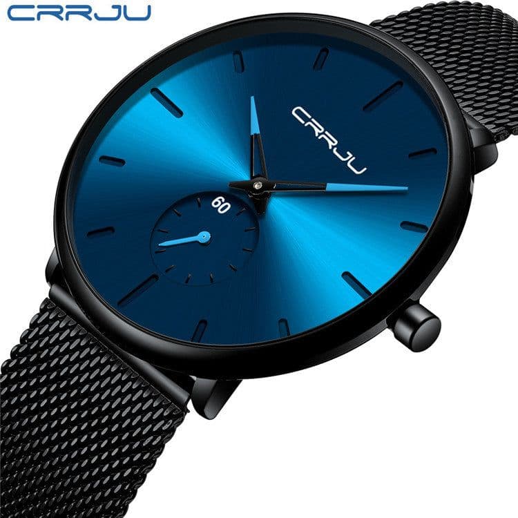 image-CRRJU 2150 Men's Quartz Watch Casual Alloy Case Waterproof