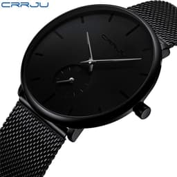 image-CRRJU 2150 Men's Quartz Watch Casual Alloy Case Waterproof