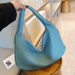 image-Women's PU Shoulder Bag - Medium Dumpling Shape Crossbody Handbag