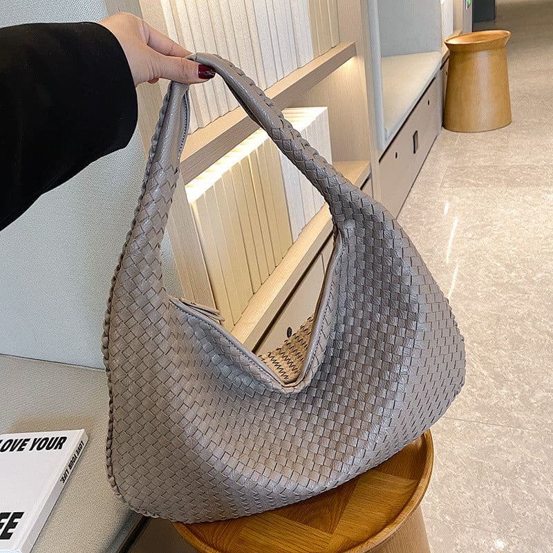 image-Women's PU Shoulder Bag - Medium Dumpling Shape Crossbody Handbag