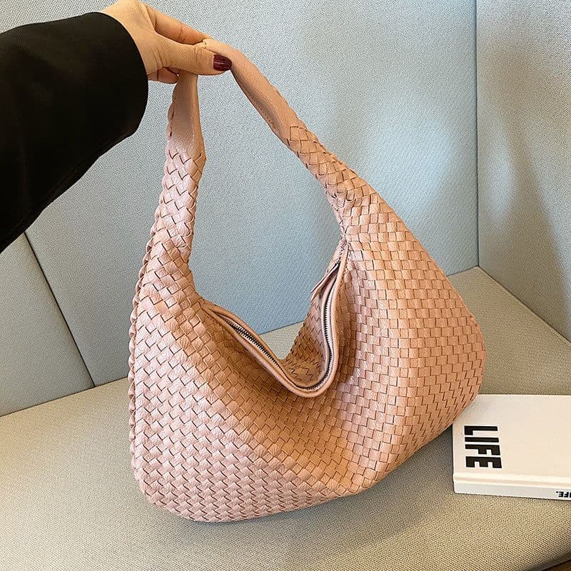 image-Women's PU Shoulder Bag - Medium Dumpling Shape Crossbody Handbag