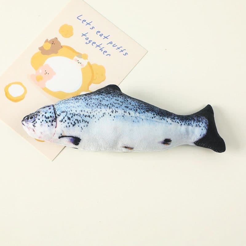 image-Catnip Fish Plush Cat Toy