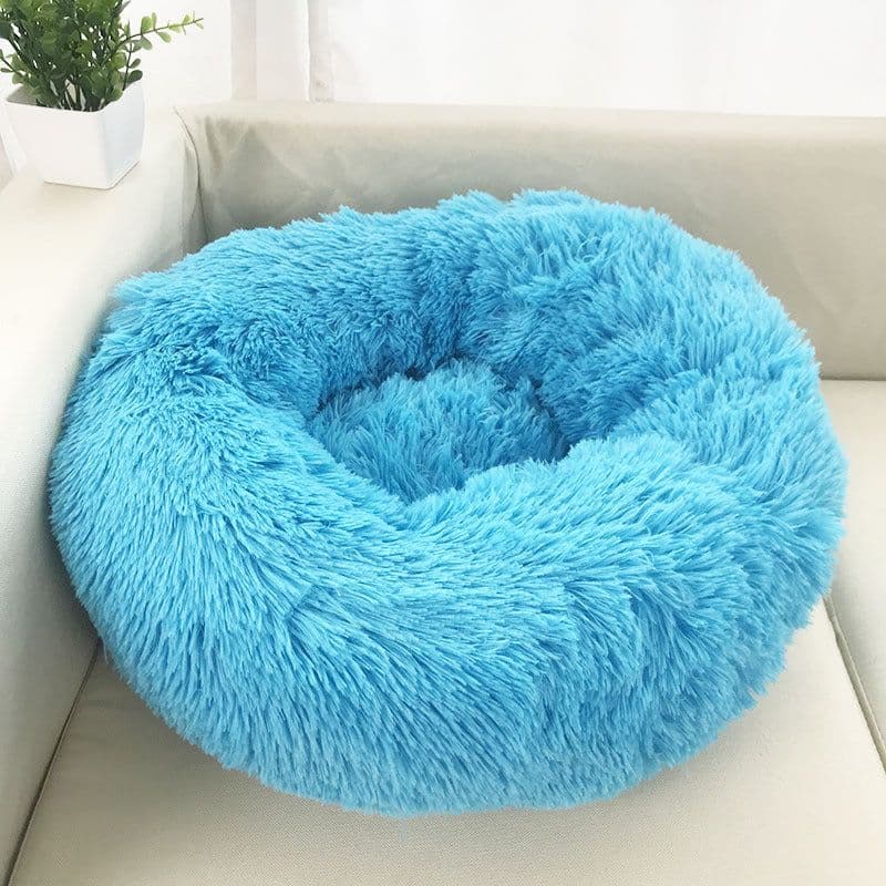 image-Leiber Pet Bed Round Plush Mat for Small Medium Dogs Cats 90cm