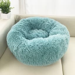 image-Leiber Pet Bed Round Plush Mat for Small Medium Dogs Cats 90cm