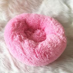 image-Leiber Pet Bed Round Plush Mat for Small Medium Dogs Cats 90cm