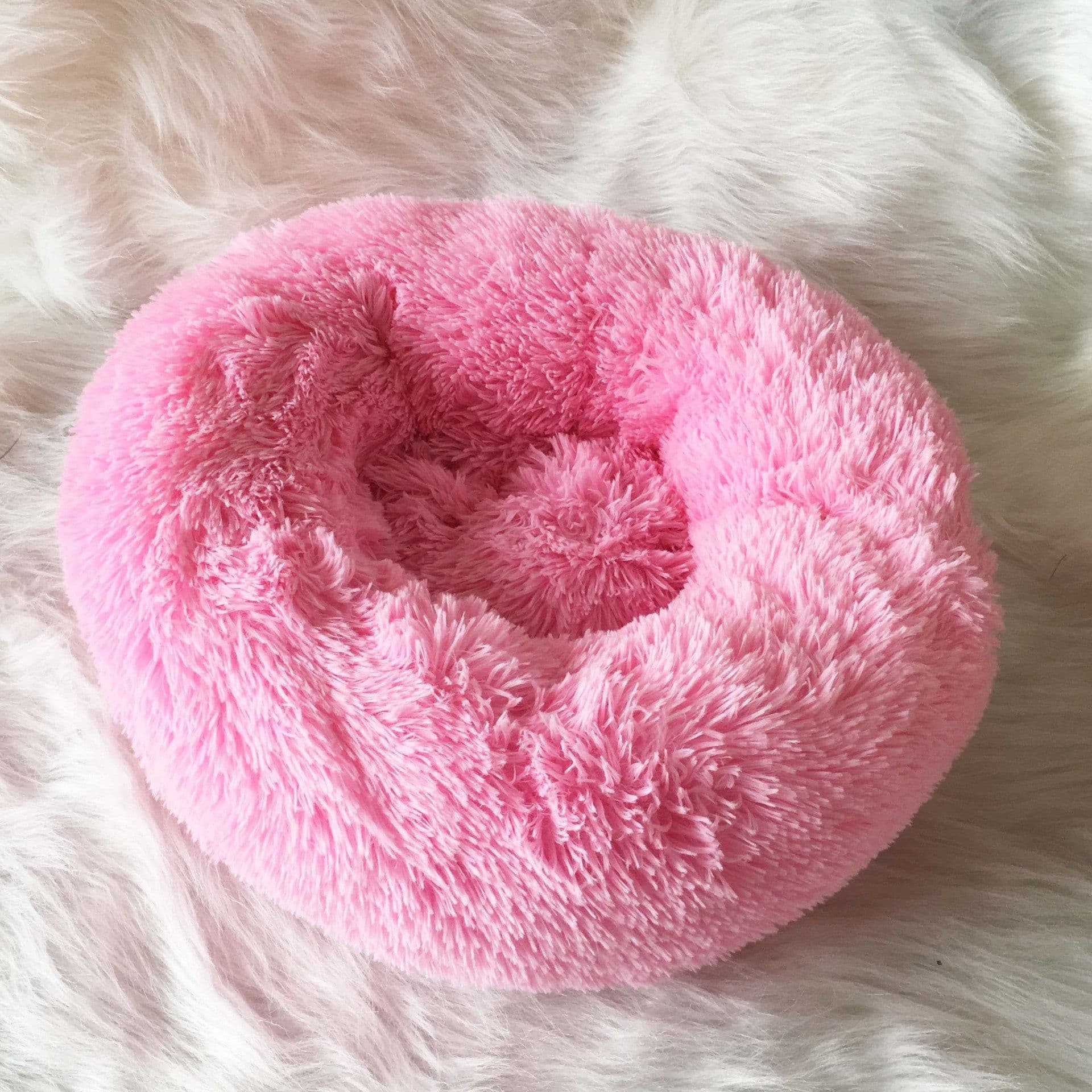 image-Leiber Pet Bed Round Plush Mat for Small Medium Dogs Cats 90cm