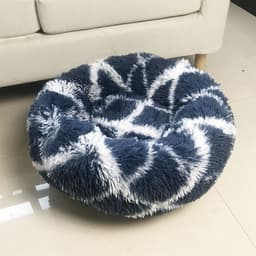 image-Leiber Pet Bed Round Plush Mat for Small Medium Dogs Cats 90cm