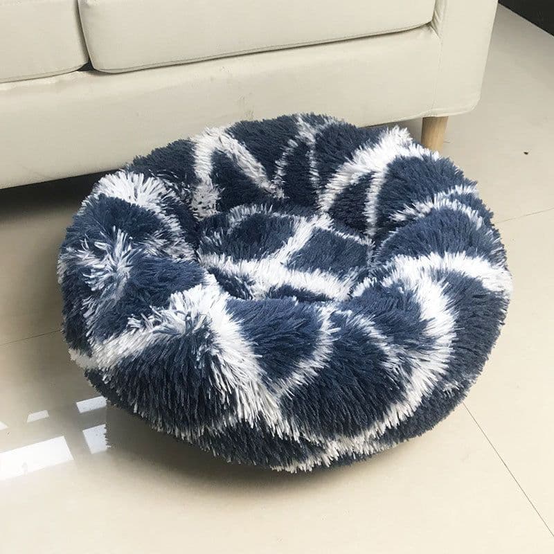 image-Leiber Pet Bed Round Plush Mat for Small Medium Dogs Cats 90cm