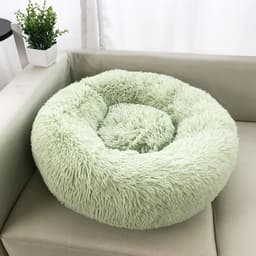 image-Leiber Pet Bed Round Plush Mat for Small Medium Dogs Cats 90cm