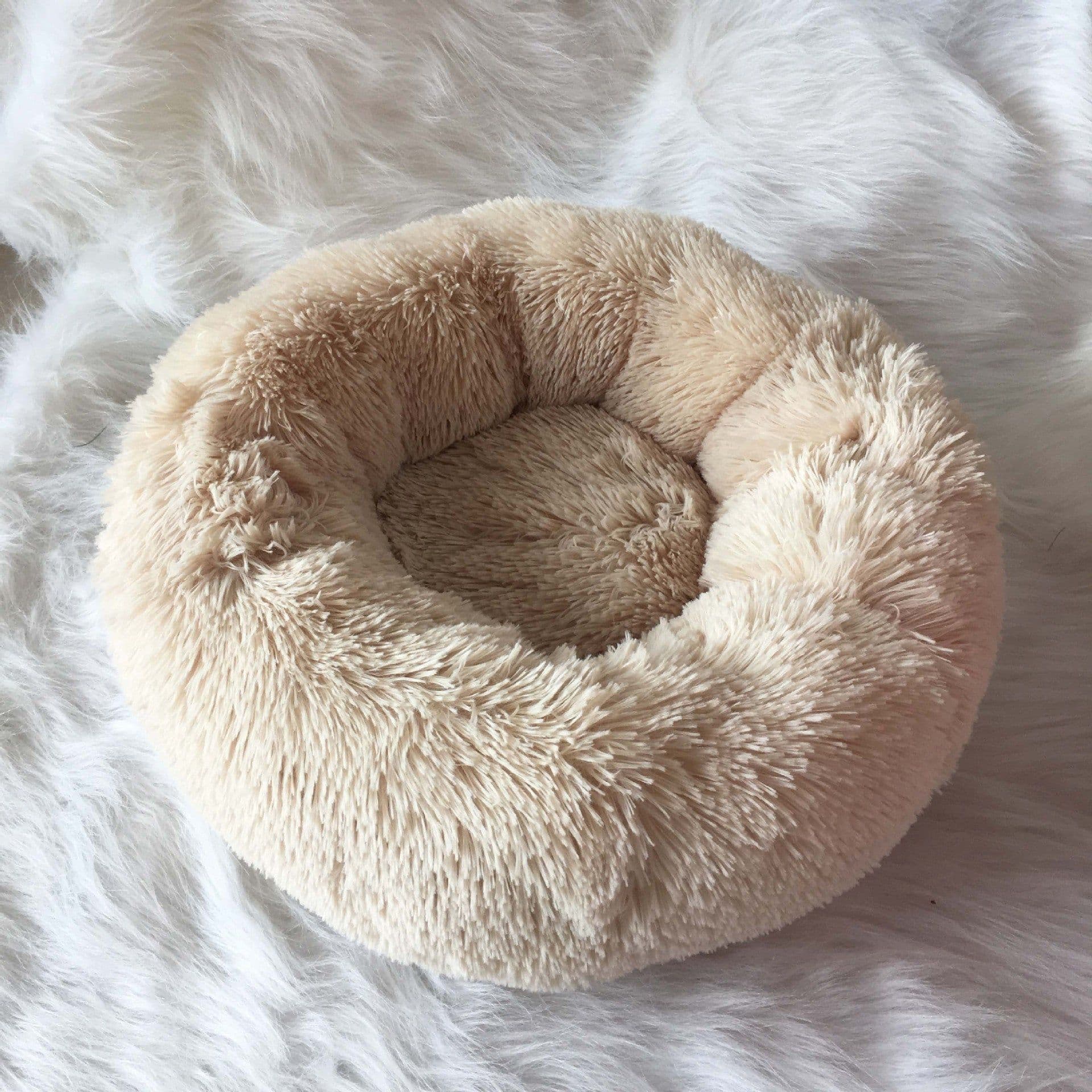 image-Leiber Pet Bed Round Plush Mat for Small Medium Dogs Cats 90cm