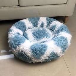 image-Leiber Pet Bed Round Plush Mat for Small Medium Dogs Cats 90cm