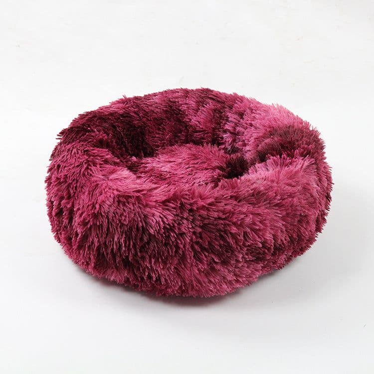 image-Leiber Pet Bed Round Plush Mat for Small Medium Dogs Cats 90cm