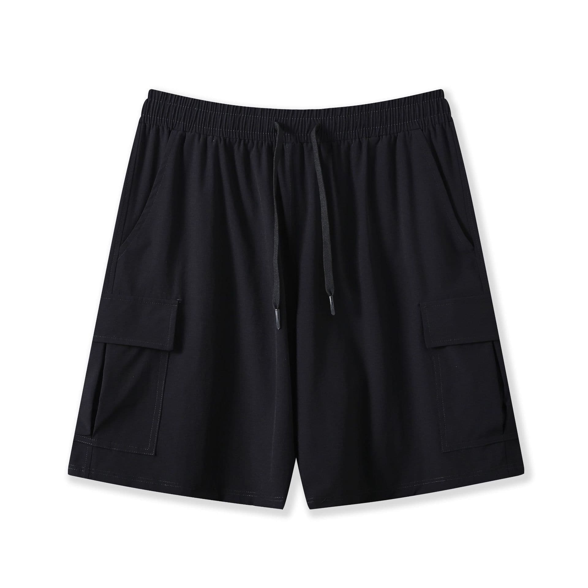 image-Lanlich Men's Khaki Sports Shorts Quick-Dry Loose Fit Training