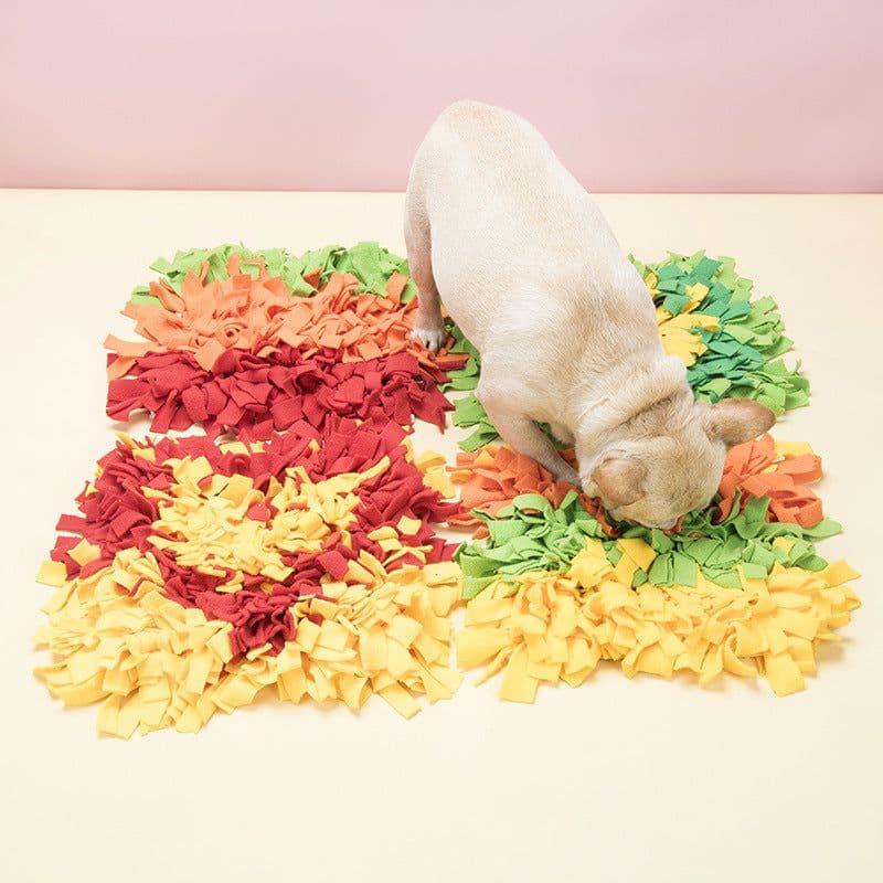 image-Pet Sniffing Mat for Dogs - Plush Food Foraging Toy