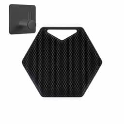 image-Amazon Hexagonal Silicone Bath Shampoo Brush Wall-Mountable