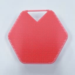 image-Amazon Hexagonal Silicone Bath Shampoo Brush Wall-Mountable
