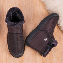 image-EIVIOMG Women's Slip-On Winter Snow Boots Waterproof Warm Shoes