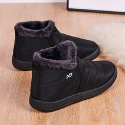 image-EIVIOMG Women's Slip-On Winter Snow Boots Waterproof Warm Shoes
