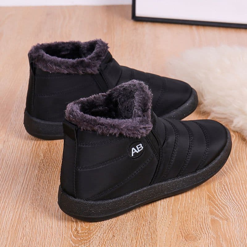 image-EIVIOMG Women's Slip-On Winter Snow Boots Waterproof Warm Shoes
