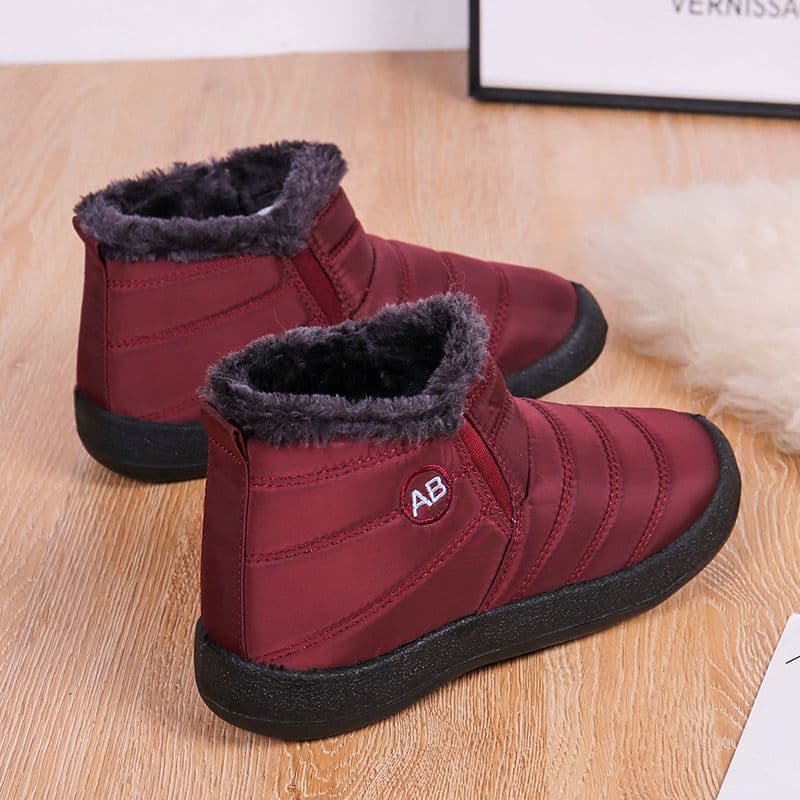 image-EIVIOMG Women's Slip-On Winter Snow Boots Waterproof Warm Shoes