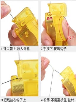 image-Needle Threader Guide for Sewing Cross Stitch Handmade Needlework