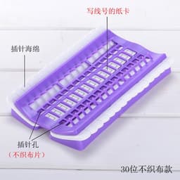 image-Sewing Embroidery Thread Organizer 30-Slot Needle Clip Multi-Function Kit