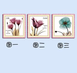 image-Blue Poppies Cross Stitch Kit 11CT Full Embroidery Modern Floral