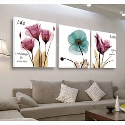image-Blue Poppies Cross Stitch Kit 11CT Full Embroidery Modern Floral