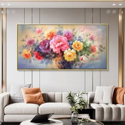 image-Mona Lisa Peony Cross Stitch Kit 180x80cm New Chinese Style