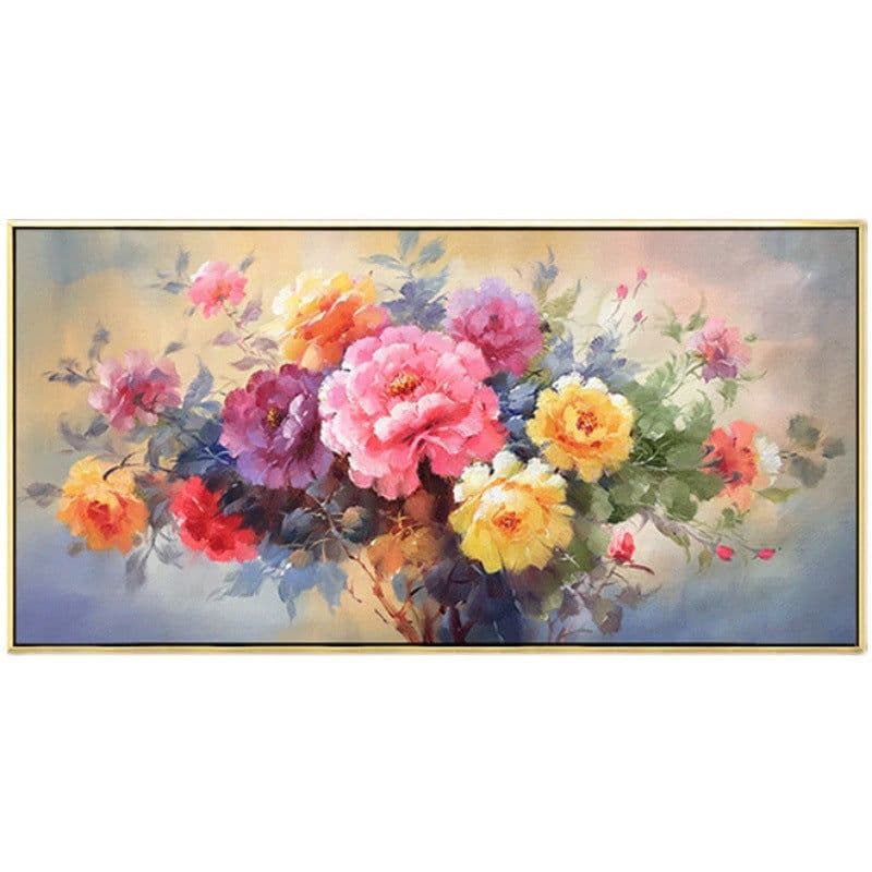 image-Mona Lisa Peony Cross Stitch Kit 180x80cm New Chinese Style