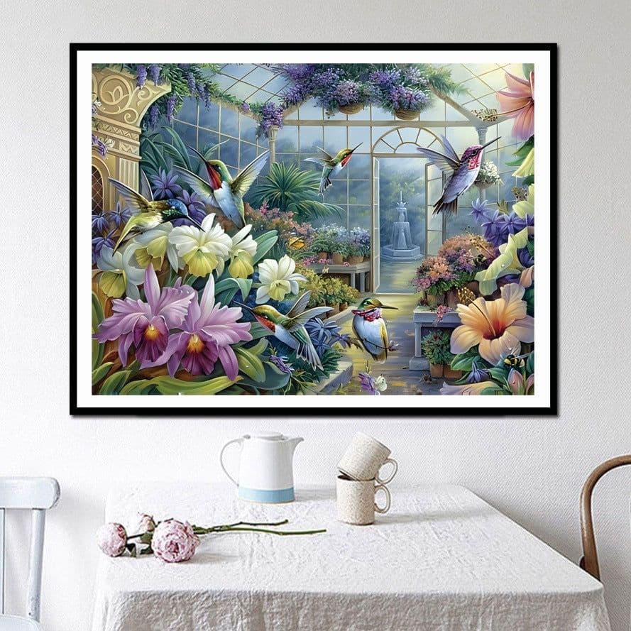 image-Mona Lisa Cross Stitch Kit Flowers 108x82cm 11CT